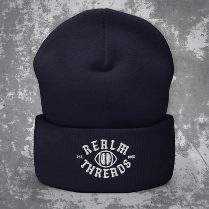 'Realm of Threads' - Premium Embroidered Cuffed Beanie