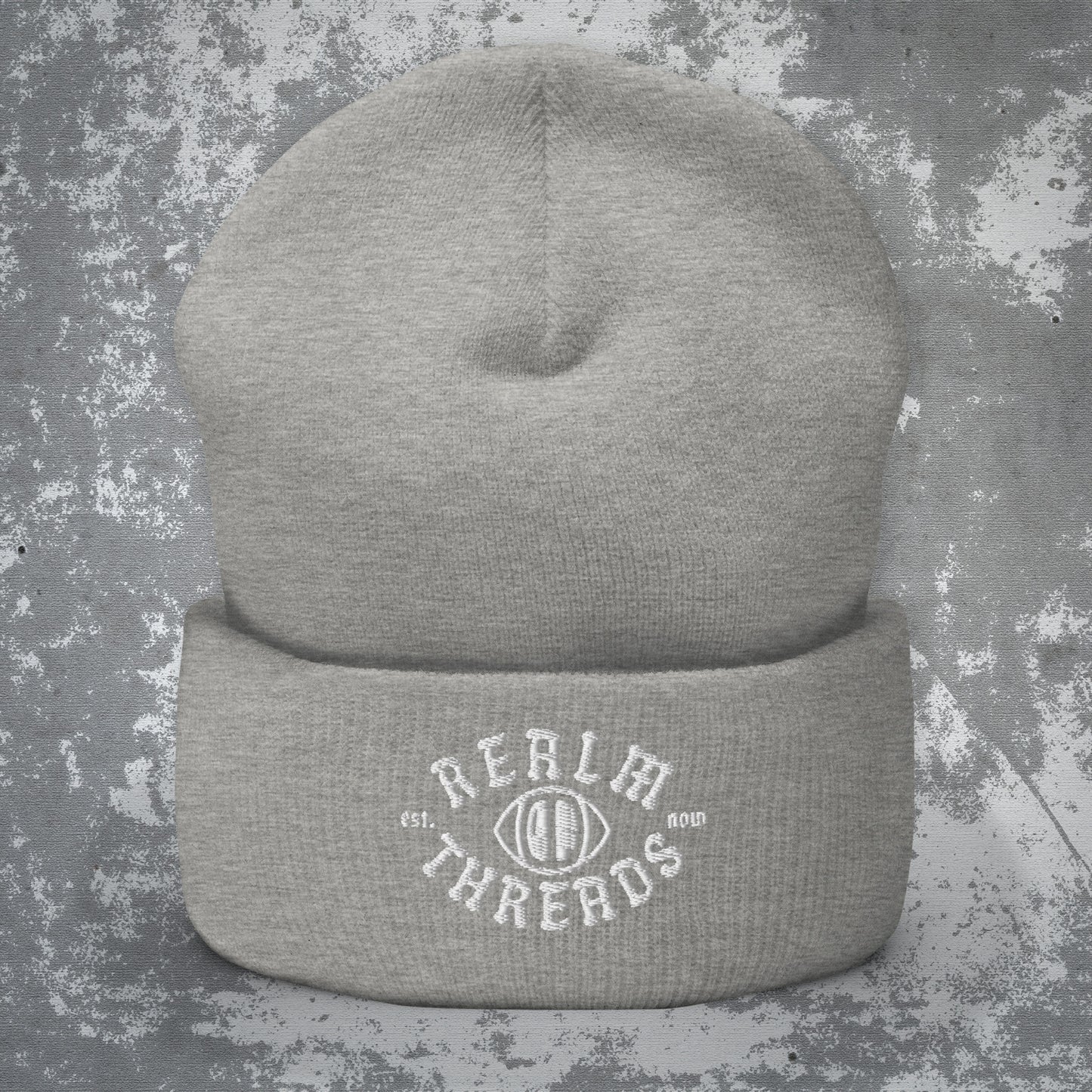 'Realm of Threads' - Premium Embroidered Cuffed Beanie